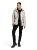 Gil Bret Steppjacke mit abnehmbarer Kapuze in Grau Beige