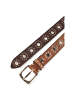 b.belt Nietengürtel Leder middle brown