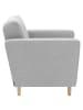 58 aufm Kessel POLSTERSESSEL Kazia Flachgewebe hellgrau