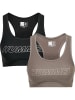 Hummel T-Shirt Hmlte Tola Damen in BLACK/DRIFTWOOD
