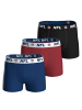 NFL Boxershort 3er Pack in Dunkelblau/Rot/Schwarz