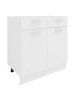VCM  Küchenschrank B 80 cm Unterschrank Schublade Esilo in Weiß