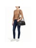 DuDu Pocket Schultertasche Leder 33 cm in nero