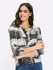 Heine Shirtbluse in weiß-schwarz-bedruckt
