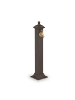 relaxdays Standbrunnen in Dunkelbraun - (B)17 x (H)71 x (T)21 cm