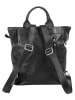 Samantha Look Rucksack echt Leder in schwarz