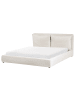 Beliani Wasserbett BAJONNA in Beige/Schwarz - (W) 200 x (H) 94 x (L) 235 cm