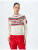 KOTON Sweater in Rot Gemustert