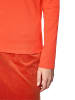 MARC CAIN COLLECTIONS Shirt mit Seiden-Rundhals in Tigerlily