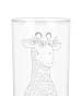Mr. & Mrs. Panda Glas Giraffe Blumenkranz mit Spruch in Transparent