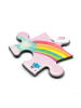 Mr. & Mrs. Panda Ostergeschenk Einhorn Regenbogen ohne Spruch in Rot Pastell