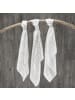 Makian Mullwindel / Mulltuch 3er Pack 80 x 80 cm in weiss,grau