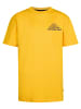 Petrol Industries Rückenprint T-Shirt Große Teilung in Gelb
