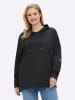 sheego Sweatshirt in schwarz