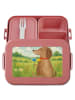 Mr. & Mrs. Panda MEPAL Bentobox Hund Blume Design ohne Spruch in Rot Pastell