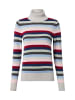 brookshire Pullover in hellgrau rot - 0002