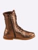 Andrea Conti Schnürstiefelette in bronzefarben