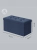 SONGMICS Sitzbank Minota in Dunkelblau - (B)76.1 x (H)38.1 x (T)38.1 cm