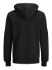 Jack & Jones Corp Sweat Hood Kapuzen Sweatshirt Jumper Reg Fit in Schwarz