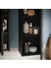 Inn.Furn Hängeschrank schwarz Hochglanz 30 cm, Badschrank glänzend