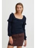 Atelier Rêve Strickpullover IRFANTINO LS 20117544  Strickpullover mit Rüschen-Details in Blau