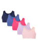 TupTam Mädchen Bustier mit breiten Trägern 5er Pack in rosa/lila