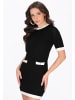 faina Women Dress in black white