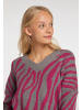 myMo Strickpullover in Grau Pink