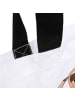Mr. & Mrs. Panda Strandtasche Faultier Vogel mit Spruch in Weiß