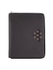 DuDu Schreibmappe Leder 33 cm in anthracite mosaic