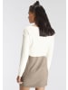 AJC Strickkleid in offwhite-taupe