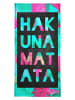 Juniqe Handtuch "Hakuna Matata 2" in Bunt & Schwarz