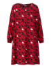 Alba Moda Kleid mit grafischem Dessin in rot