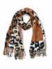 collezione alessandro Schal " Leopatch " in braun