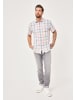 Paddock's Baumwollhemd in pale color check