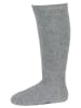 Sterntaler Kniestrümpfe 2er-Pack uni in silber mel.