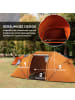 Outsunny Tunnelzelt in Orange 430L x 240B x 170H cm