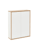 Fackelmann Doppel-Hängeschrank FINN in hellbraun-60(B)x75(H)x20,1(T)cm