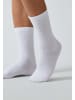 SNOCKS Tennissocken aus Bio-Baumwolle 4 Paar in Weiß