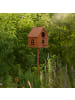 UNUS UNUS Vogelhaus mit Stab Metall Rost ca. 126 cm in Rost