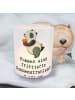 Mr. & Mrs. Panda Windlicht Panda beflügelt Pommes mit Spruch in Transparent