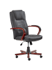 Beliani Massagestuhl DIAMOND in Schwarz/Braun - (W) 66 x (H) 118 x (L) 66 cm