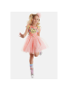 Denokids Kleid Leo&Flowers Pink Tulle in pink