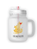 Mr. & Mrs. Panda Mason Jar Fuchs Mama mit Spruch in Transparent