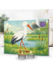 Mr. & Mrs. Panda Adventskalender Storch Design ohne Spruch in Weiß
