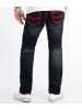 Rock Creek Jeans Straight Cut in Schwarz