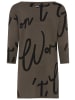Laura Scott Jacquardpullover in braun-schwarz gemustert