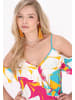 IZIA Women Top in yellow multicolor