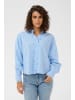 Kaffe Langarm - Hemd KAgiulia Baggy fit in Windsurfer W. Blue Hearts