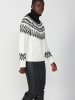 KOROSHI GESTRICKTER ROLLKRAGENPULLOVER in weiß